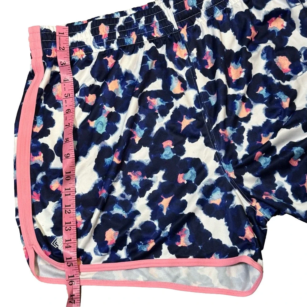 Zelos Blue Leopard Animal Print Athletic Leisure Shorts Women Size XL - Picture 10 of 10